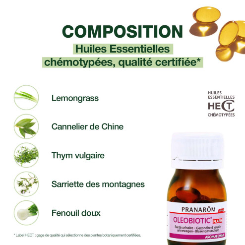 Capsules Oleobiotic Santé urinaire Aromafemina