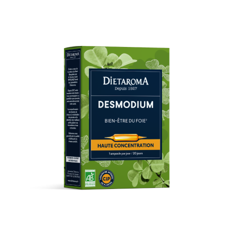Ampoules Desmodium Bio - Bien-être du foie