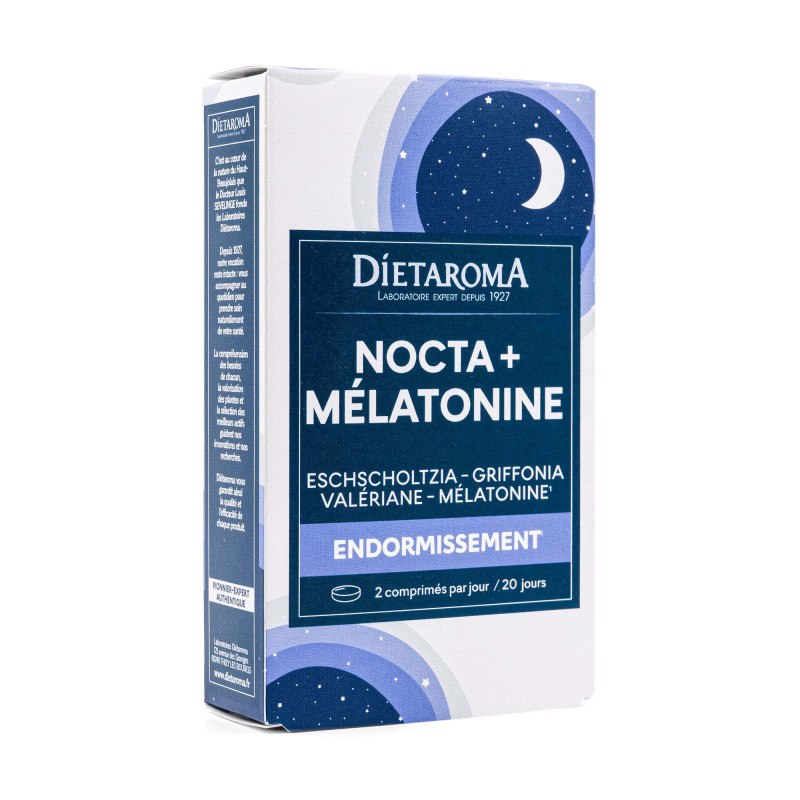 Comprimés Nocta + Mélatonine - Endormissement