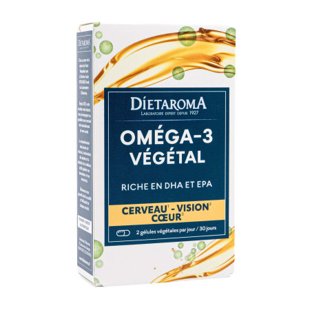 Gélules Oméga-3 Végétal - Cerveau - Vision - Coeur