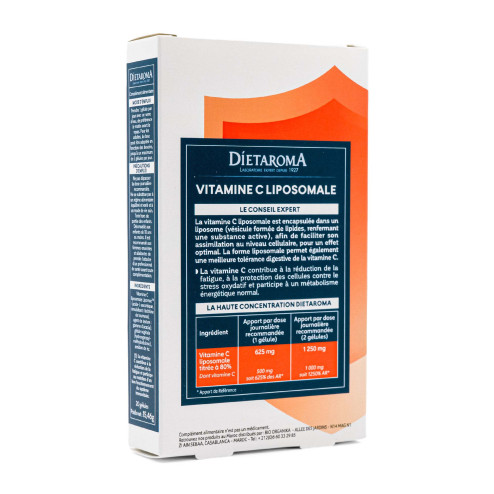 Gélules Vitamine C Liposomale 500 mg - Énergie & Immunité