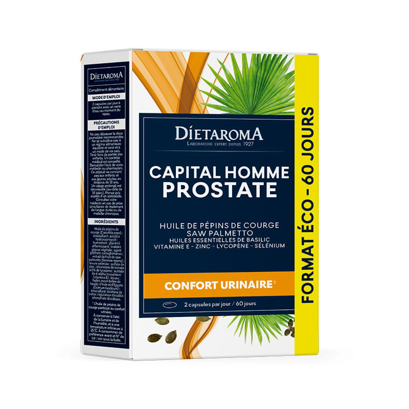 Capsules Capital homme prostate - Confort urinaire