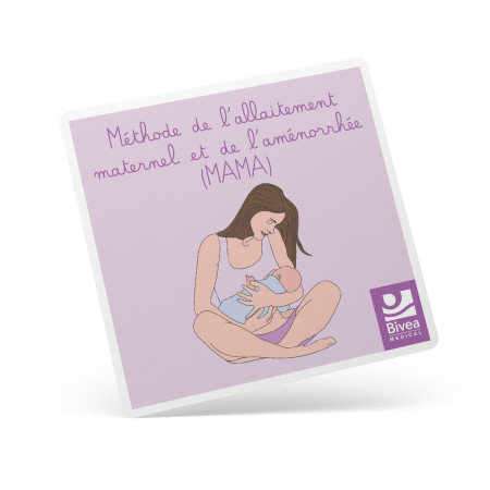 Carte méthode de l'allaitement maternel et de l'aménorrhée illustration