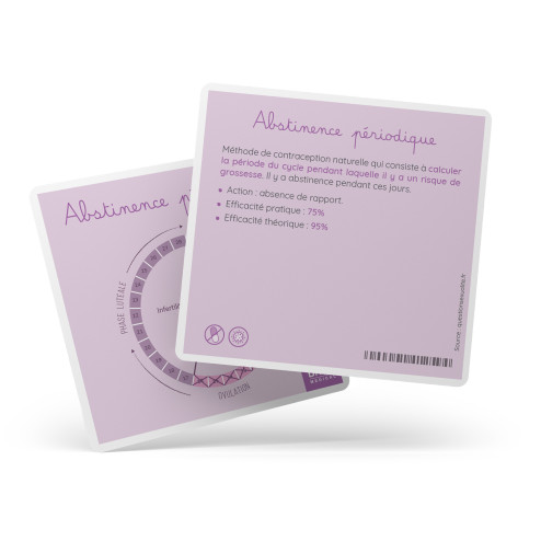Carte abstinence périodique explications