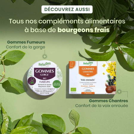 Gommes chantres bio - Voie enrouée