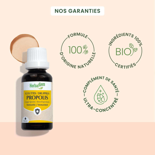 Gouttes Propolis immunité Bio