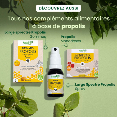 Gouttes Propolis immunité Bio