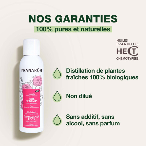 Hydrolat Rose de Damas Bio