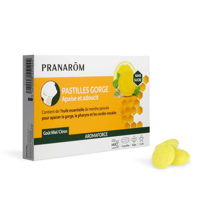 Aromaforce Pastilles Gorge Miel Citron