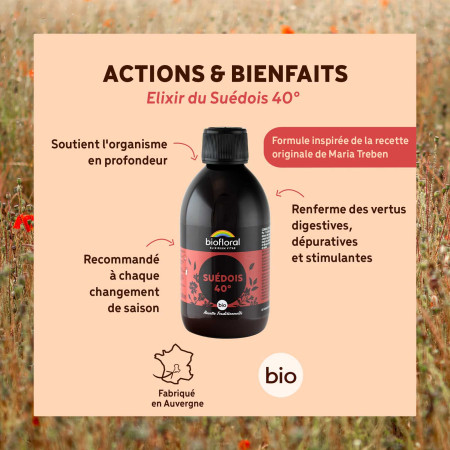 Complément alimentaire Elixir Suédois 40 Bio