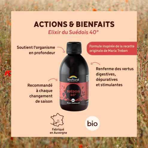 Complément alimentaire Elixir Suédois 40 Bio