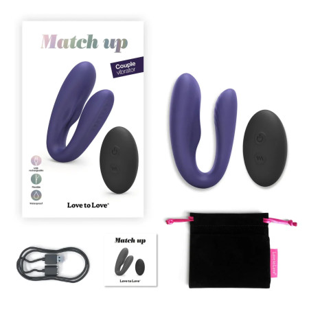 Vibromasseur pour couple télécommandé Match up