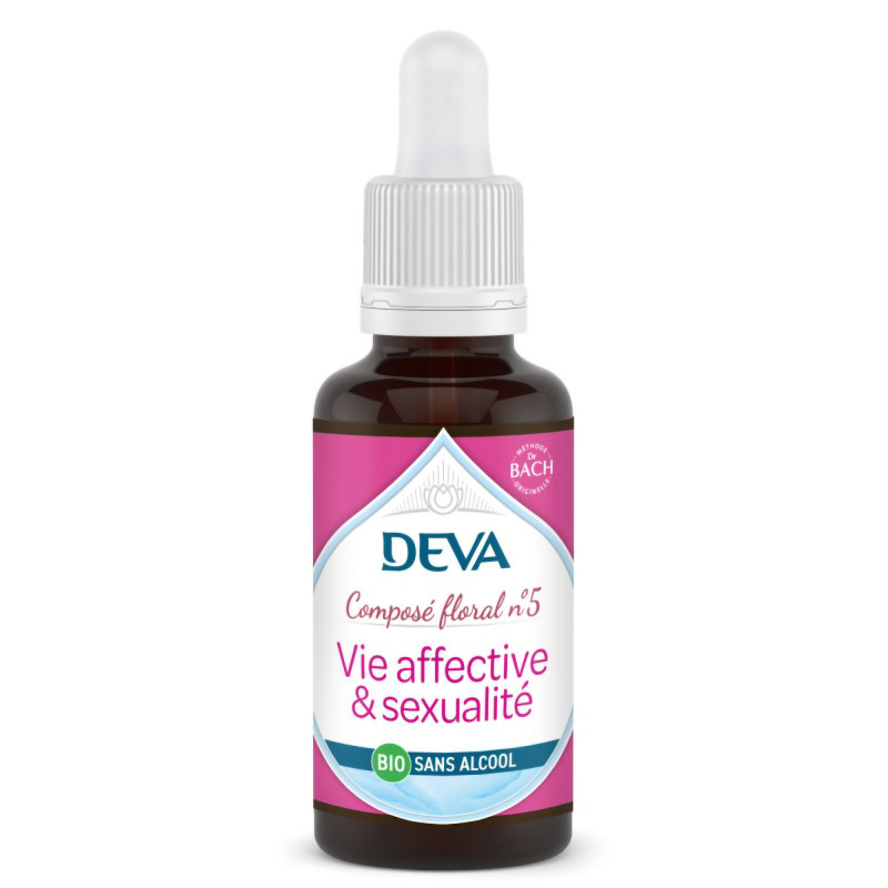 Compte gouttes Vie affective & sexualité sans alcool - Composé floral n° 5