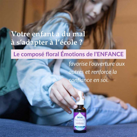 Compte gouttes Emotions de l'enfance sans alcool - Composé floral n° 11 bio
