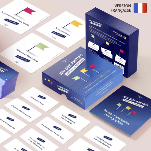 exemples de cartes du jeu des amitiés saines ou toxiques de comitys