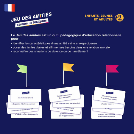 objectifs jeu des amitiés saines ou toxiques de comitys