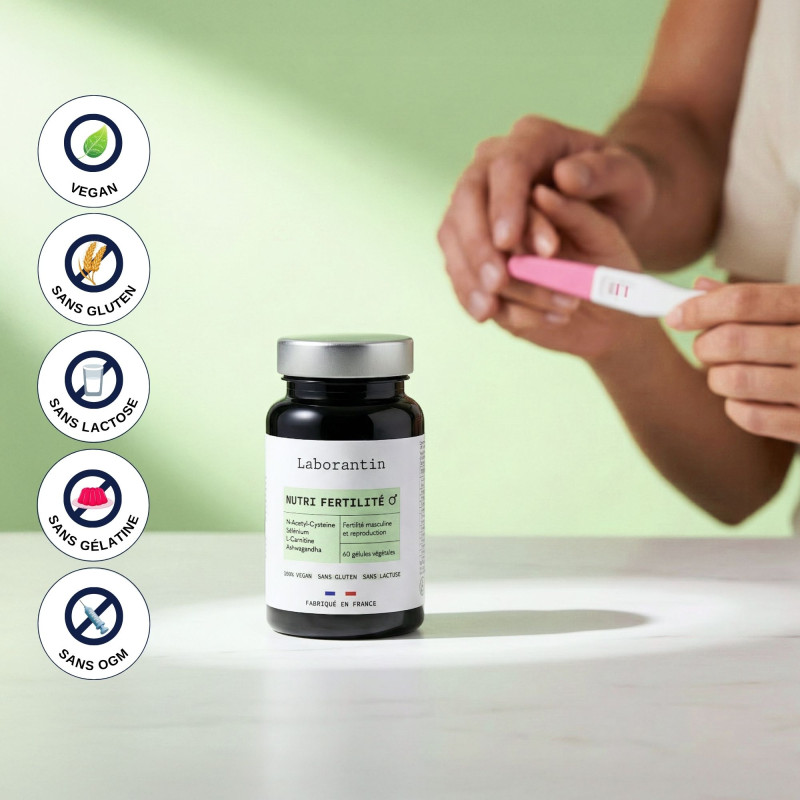 l carnitine fertilité Nutri Fertilité Homme Laborantin — Complément fertilité masculine L- Carnitine CoQ10