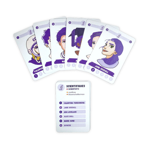 Jeu 7 familles inspirantes sur les femmes connues ou oubliées exemples de femmes