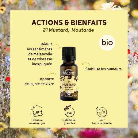 Fleurs de Bach n°21 Moutarde Bio en granules