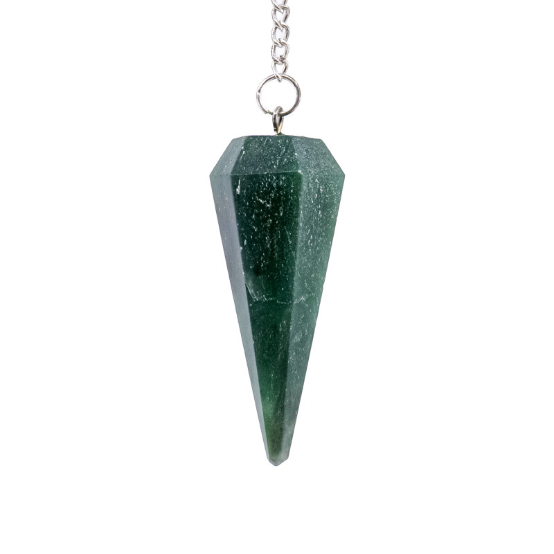 Pendule divinatoire facetté en Aventurine qualité A