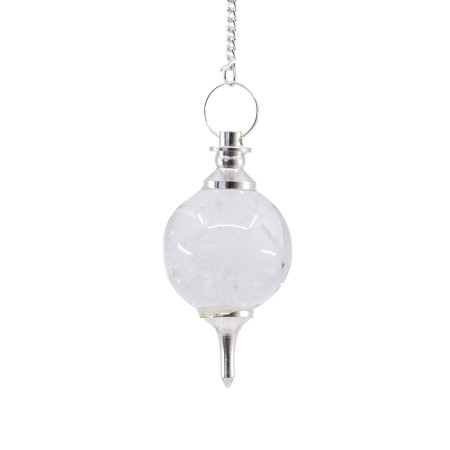 Pendule divinatoire séphoroton en Cristal de roche