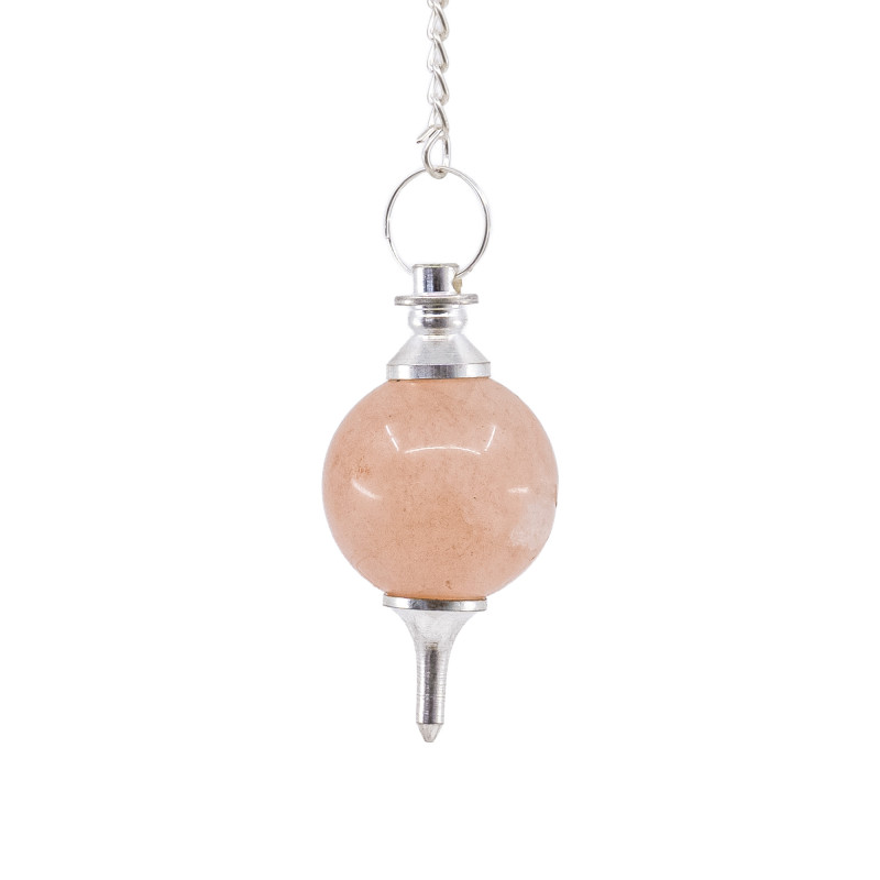 Pendule divinatoire séphoroton en Cornaline