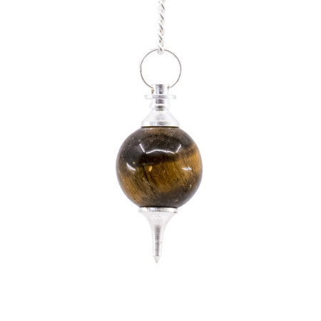 Pendule divinatoire séphoroton en Oeil de tigre