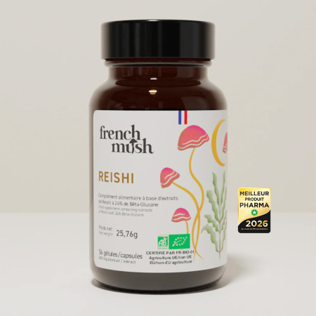Complément alimentaire à base d'extraits de Reishi bio