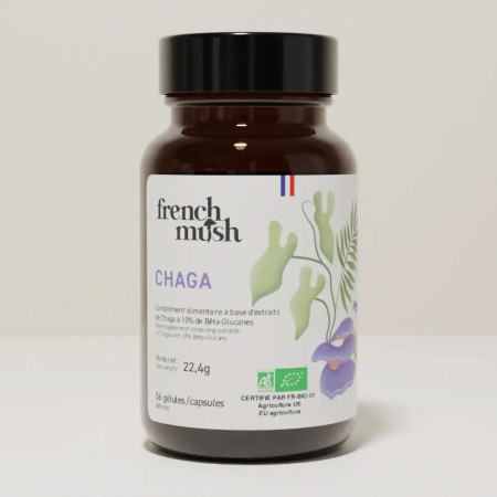Complément alimentaire à base d'extraits de Chaga bio