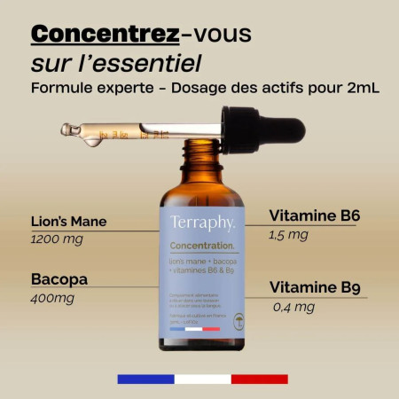 Gouttes Concentration à base de champignons français bio