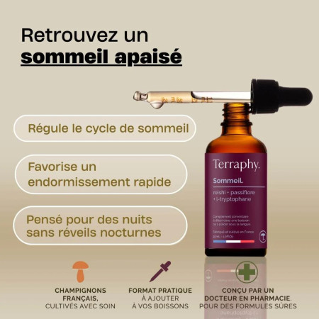 Gouttes Sommeil à base de champignons français bio