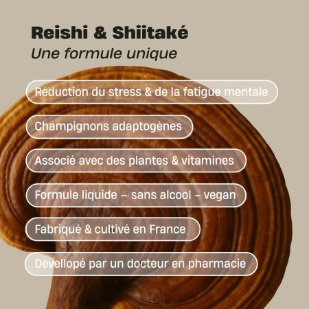 Gouttes Stress à base de champignons français bio
