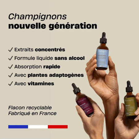 Gouttes Ménopause à base de champignons français bio
