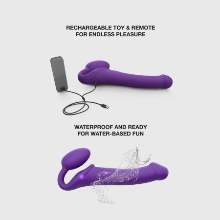 Strap-on vibrant 3 moteurs