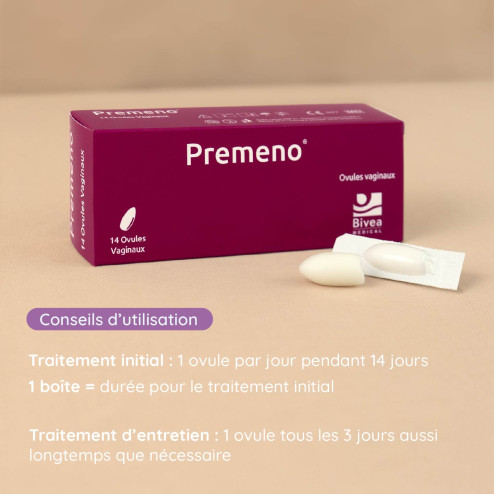 conseils d'utilisation ovules vaginaux Premeno