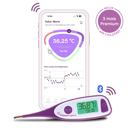 Thermomètre basal connecté...