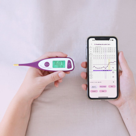 Thermomètre basal connecté...