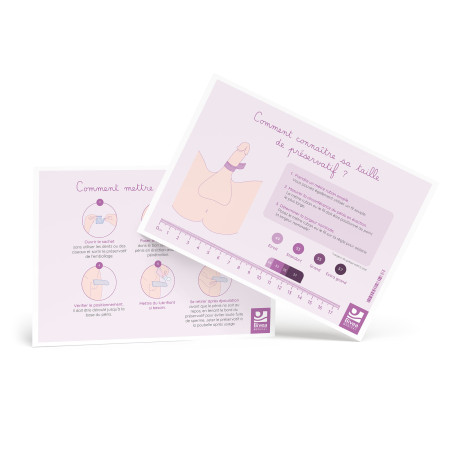 Illustration utilisation et choix de la taille du préservatif
