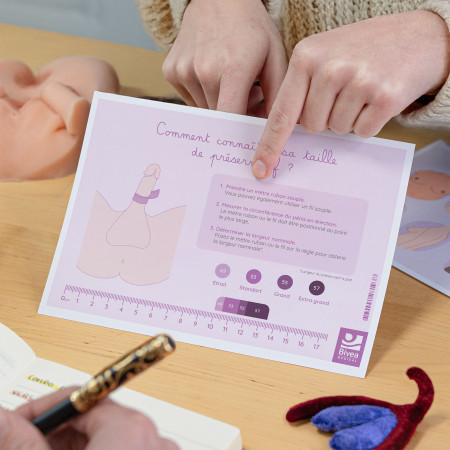 illustration choix de la taille du préservatif