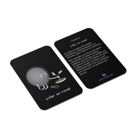 exemple carte illustrée sur le deuil