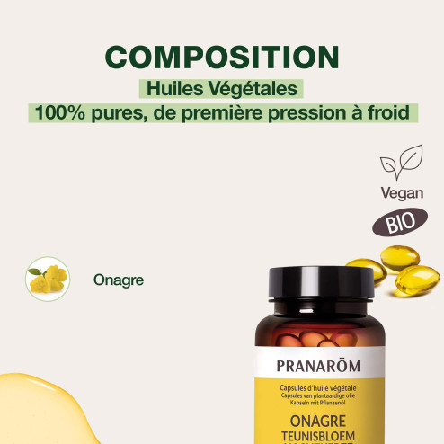 Capsules Huile Végétale Onagre