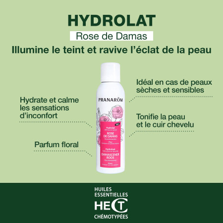 Eau florale Rose de Damas Bio