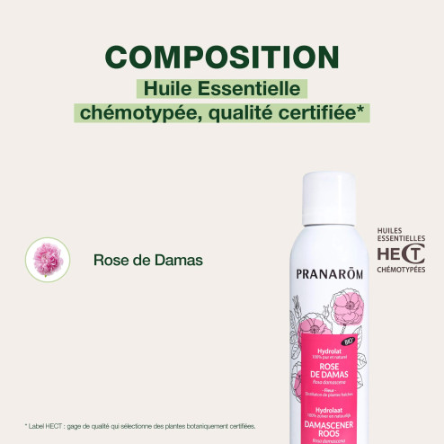 Eau florale Rose de Damas Bio