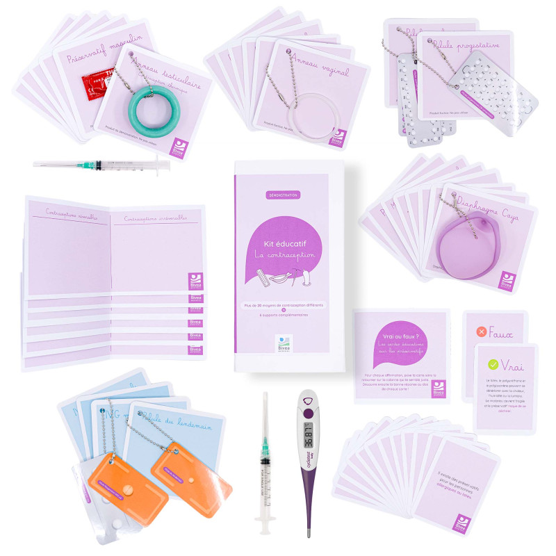 contenant plus de 20 moyens de contraception