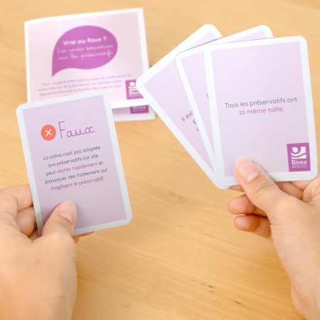 jeux vrai faux sur l'utilisation du préservatif