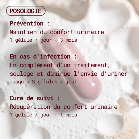 posologie complément alimentaire Complexe confort urinaire Gapianne