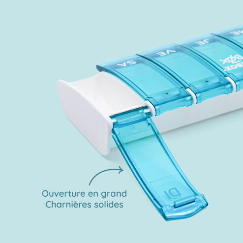 Pilulier 7 cases Box7 Turquoise