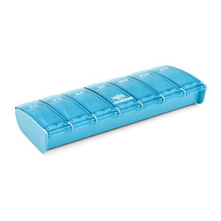 Pilulier 7 cases Box7 Bleu - Turquoise