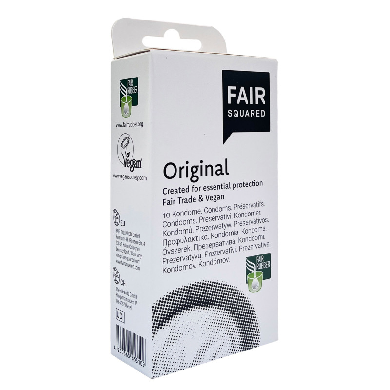 préservatifs standards végans de fair squared boite de 10