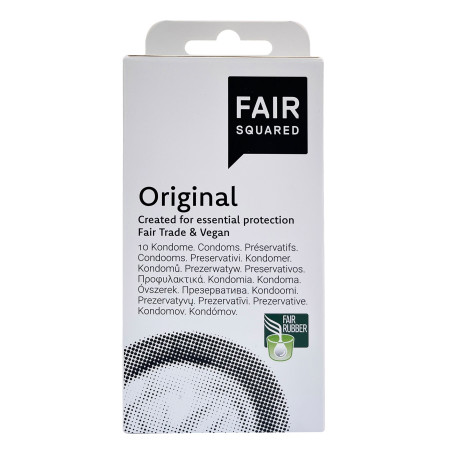 préservatifs standards végans de fair squared boite de 10